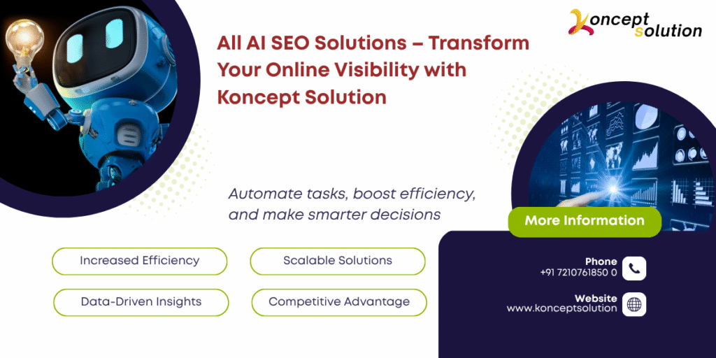 All AI SEO Solutions – Transform Your Online Visibility with Koncept Solution